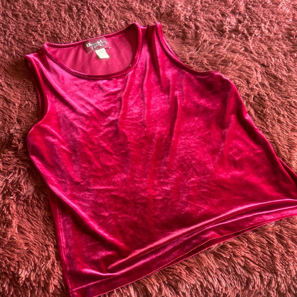 Denim & Co Velvet Tank